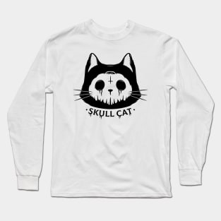 Skull Cat Long Sleeve T-Shirt